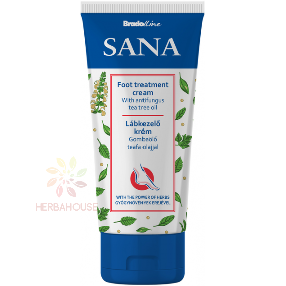 Obrázok pre BradoLine Sana Crema pentru picioare cu ulei de arbore de ceai impotriva ciupercilor (100ml)