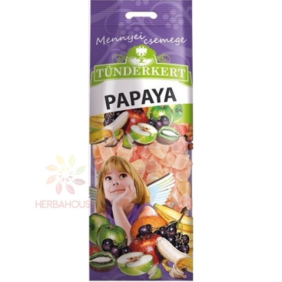 Obrázok pre Tündérkert Papaya confiată uscată (100g)