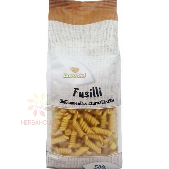 Obrázok pre LoveDiet Paste de porumb fără gluten fusilli (500g)