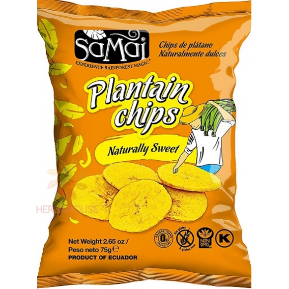 Obrázok pre Samai Chips de banane dulci Plantain Natur (75g)