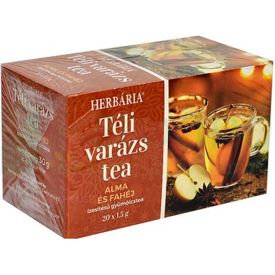 Obrázok pre Herbária Winter Magic Ceai de fructe cu aromă de mere-scorțișoară porționat (20buc)