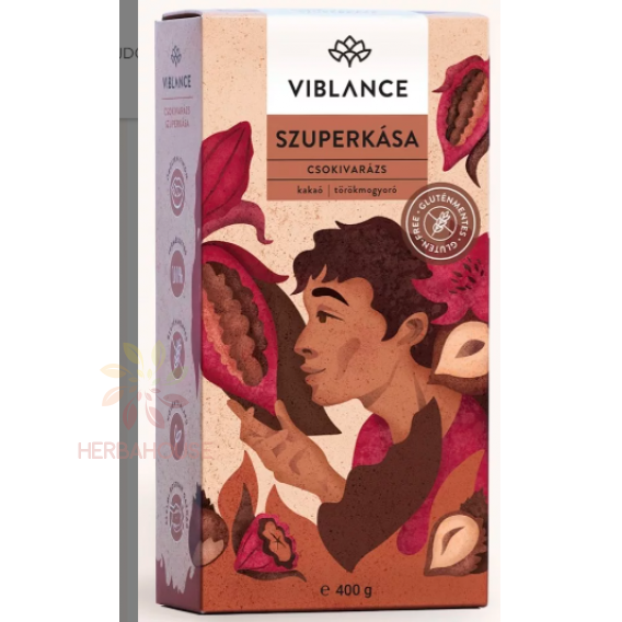 Obrázok pre Viblance Fără gluten, terci de ovăz Supercake Chocolate Magic (400g)