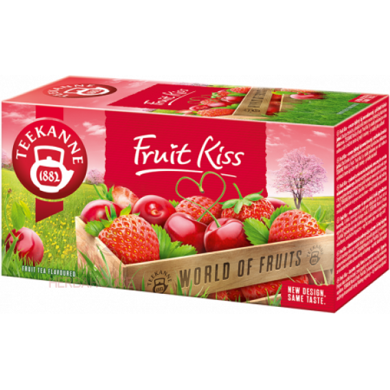 Obrázok pre Teekanne Fruit Kiss Ceai de fructe și plante Cireșe și căpșuni (20buc)