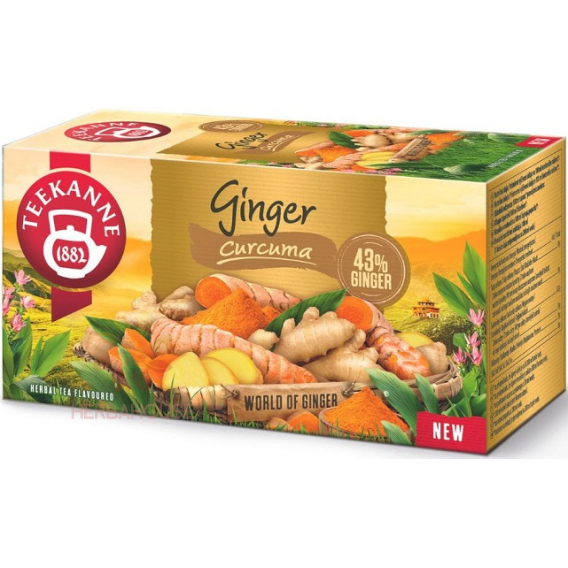 Obrázok pre Teekanne Ginger Curcuma ceai din plante Ghimbir și turmeric (20buc)