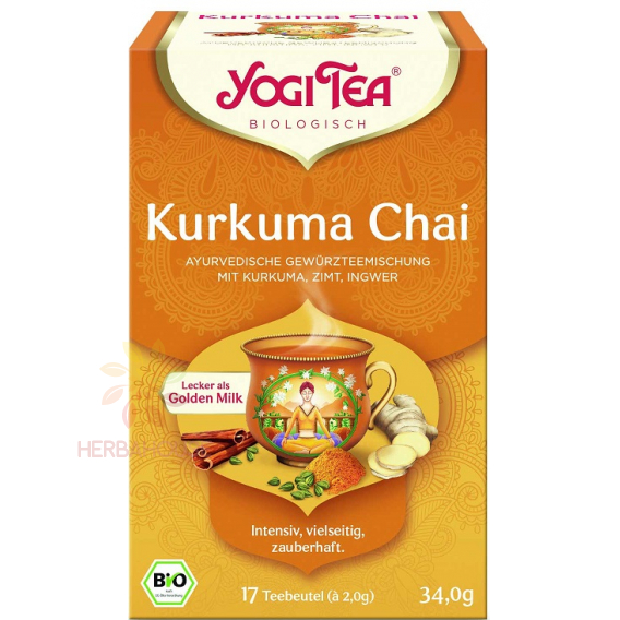 Obrázok pre Yogi Tea® Bio Ceai ayurvedic cu turmeric, scorțișoară și ghimbir (17buc)