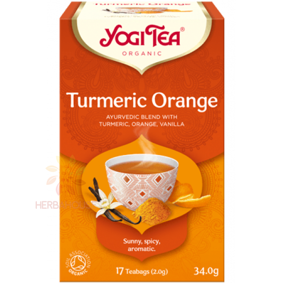 Obrázok pre Yogi Tea® Bio Ceai ayurvedic Turmeric portocale (17buc)