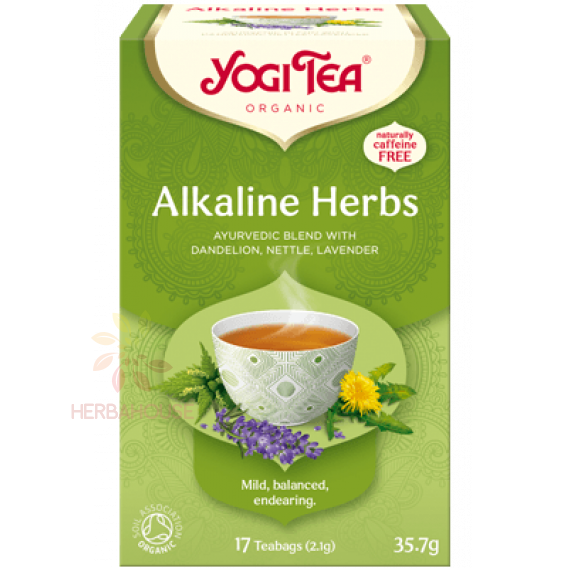 Obrázok pre Yogi Tea® Bio Ceai ayurvedic cu ierburi alcaline (17buc)