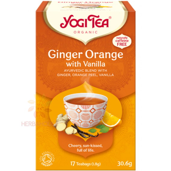 Obrázok pre Yogi Tea® Bio Ayurvedic Ceai de ghimbir, portocale și vanilie (17buc)
