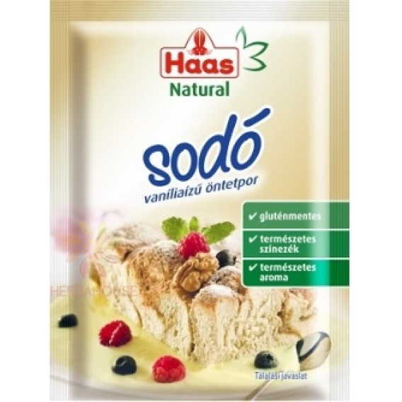 Obrázok pre Haas Natural Sodó cu aromă de vanilie (15g)