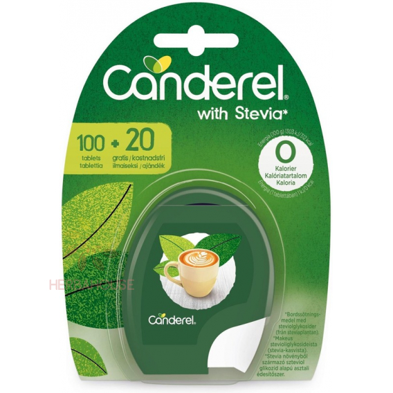 Obrázok pre Canderel Tablete de îndulcitor cu Stevia dozator (120buc)