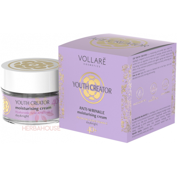 Obrázok pre Vollare Age Creator 40+ cremă hidratantă pentru piele cu acid hialuronic, vitamina E și retinol (50ml)