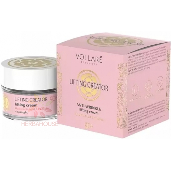 Obrázok pre Vollare Age Creator 50+ cremă de fermitate și antirid pentru piele cu acid hialuronic și peptide (50ml)