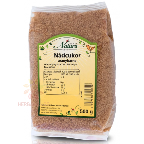 Obrázok pre Dénes Natura Zahăr brun auriu din trestie de zahăr (500g)