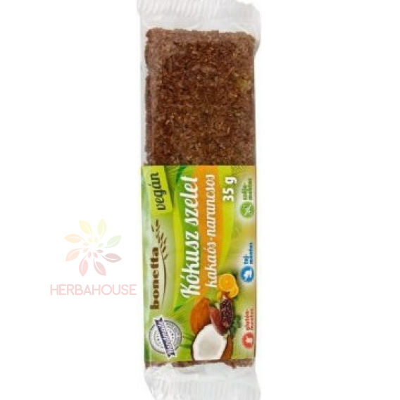 Obrázok pre Bonetta baton de nucă de cocos fără gluten cu aromă de cacao-portocale (35g)