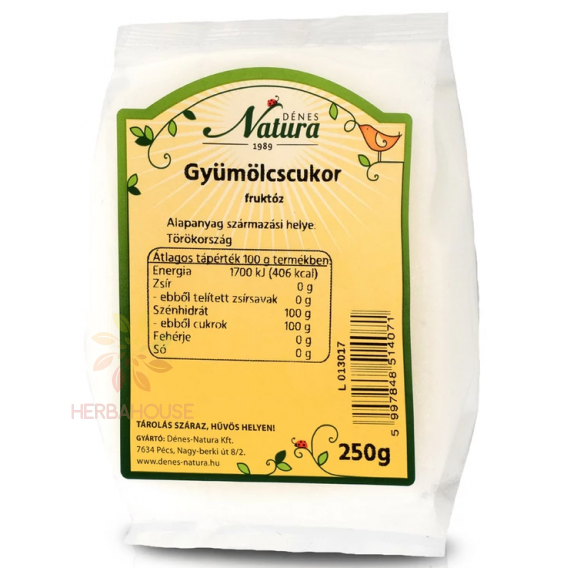 Obrázok pre Dénes Natura Fructoză - zahăr din fructe (250g)