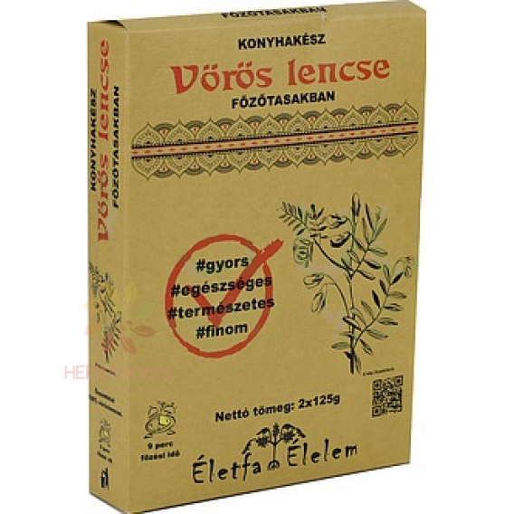 Obrázok pre Életfa Élelem Linte roșie în pungi de gătit (2 x 125g)