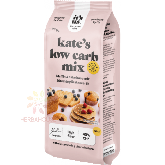 Obrázok pre Naturbit It´s us Kate´s Low Carb Mix Amestec de făină fără gluten pentru prepararea deserturilor (500g)