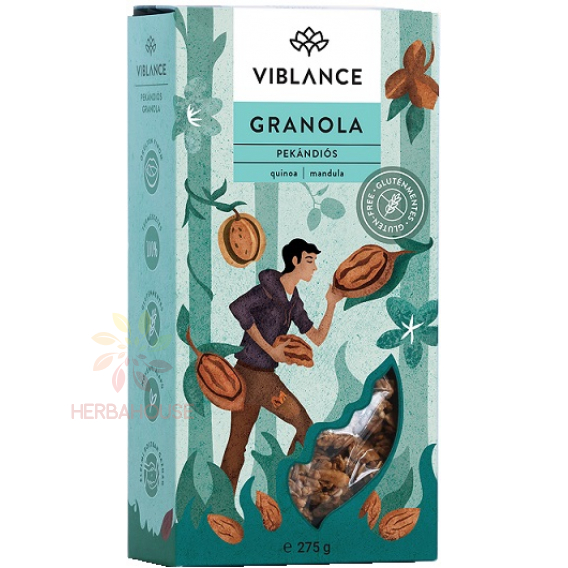 Obrázok pre Viblance Granola fără gluten cu nuci pecan (275g)