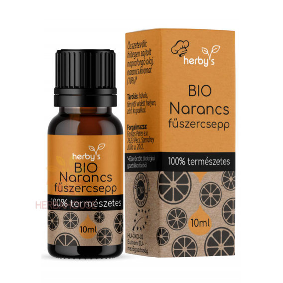 Obrázok pre Herbys Bio Ulei esențial de portocale 100% natural (10ml)