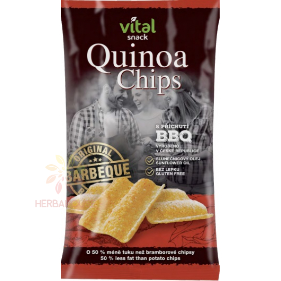 Obrázok pre Golden Snack Quinoa chipsuri cu aromă de grătar (60g)