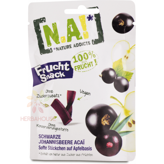 Obrázok pre N.A! Batoane cu fructe Frucht Snack Apple-Coacăze negre-Acai (35g)