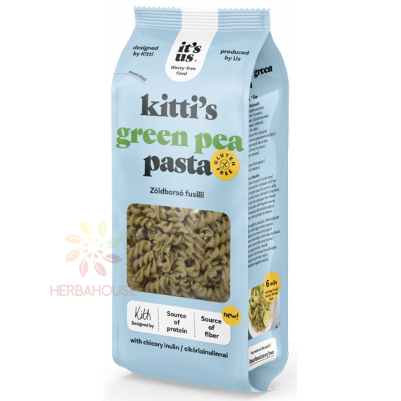 Obrázok pre It´s us Kittis Paste cu mazăre fără gluten - fusilli (200g)