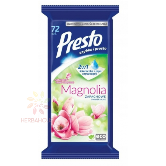 Obrázok pre Presto Șervețele umede universale cu parfum de magnolie (72buc)