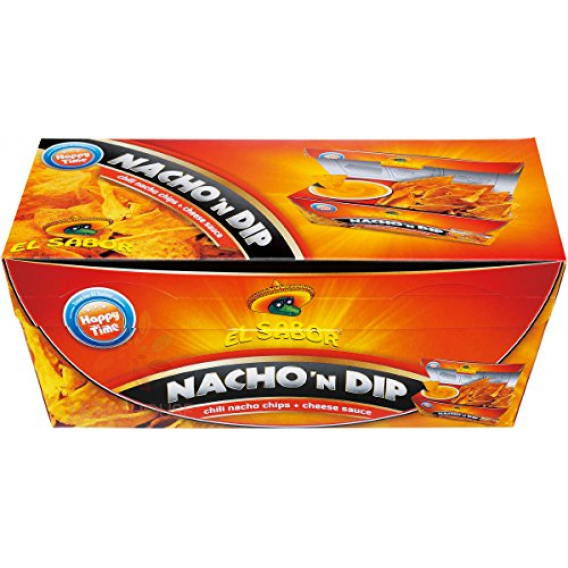 Obrázok pre El Sabor Nachos Chipsuri cu aromă de chili cu sos de brânză (175g)