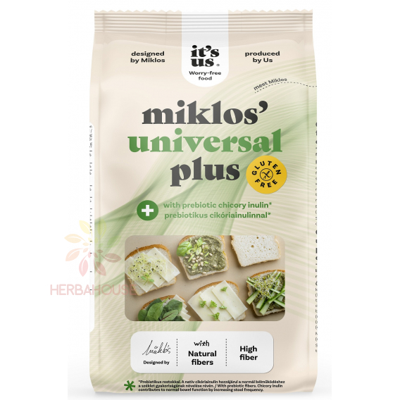 Obrázok pre Naturbit It´s us Miklos Universal Mix Plus Amestec de făină fără gluten (1000g)