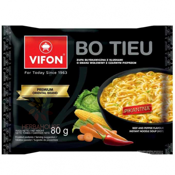 Obrázok pre Vifon Bo Tieu Supă instant de tăiței picant Szechuan (80g)