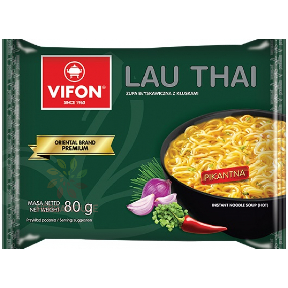 Obrázok pre Vifon Lau Thai Supă picante cu tăiței instant thailandezi (80g)