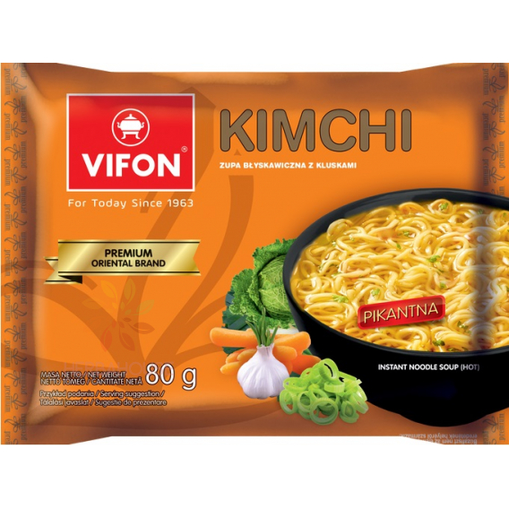 Obrázok pre Vifon KimChi supă instant cu tăiței picant (80g)