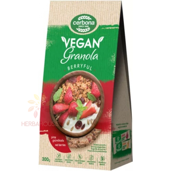 Obrázok pre Cerbona Vegan Granola cu fructe roșii (300g)