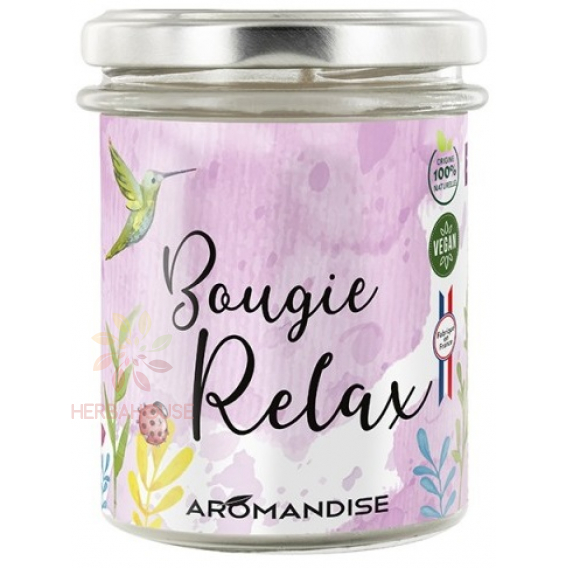 Obrázok pre Aromandise Bougie Relax Lumânare aromatică (1bucată)