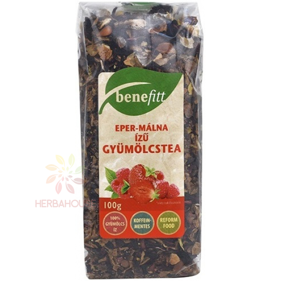 Obrázok pre Benefitt Ceai vrac din fructe cu aromă de căpșuni-zmeură (100g)