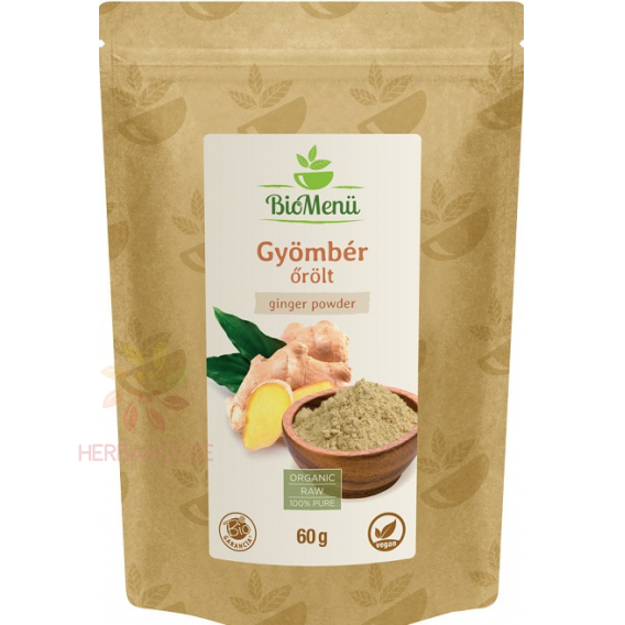 Obrázok pre BioMenü Bio RAW Ginger uscat măcinat (60g)