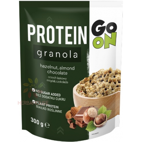 Obrázok pre Sante Go On Granola proteică cu alune, migdale, îndulcitori de ciocolată (300g)