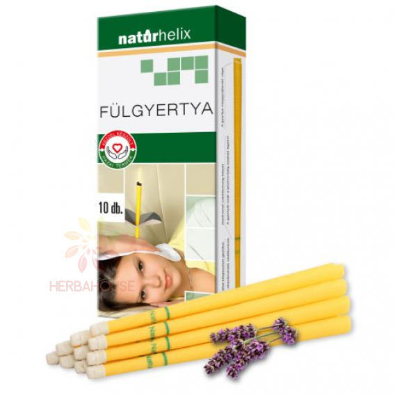 Obrázok pre Naturhelix Lumanare pentru urechi de lavanda (10buc)