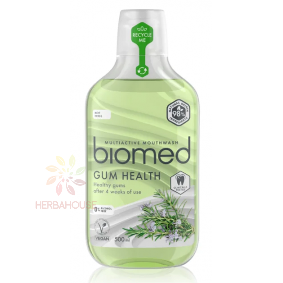 Obrázok pre Biomed Gum Health apă de gură naturală cu complex activ multiminerale (500ml)