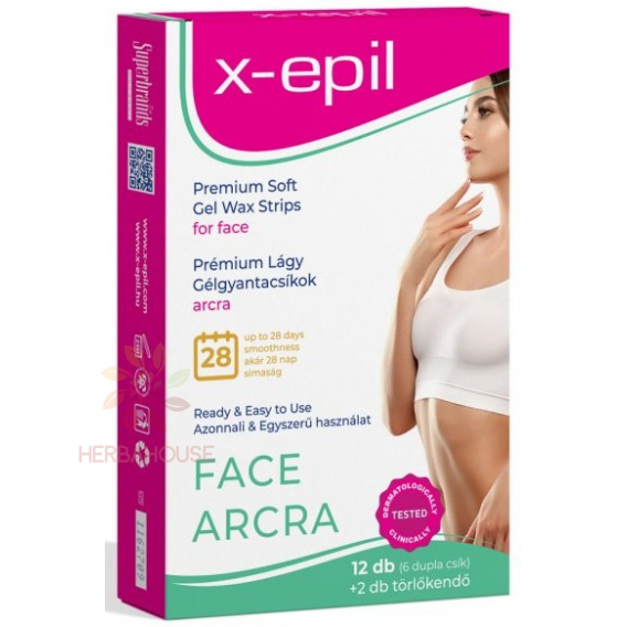 Obrázok pre X-Epil Premium Soft Benzi depilatoare cu ceara rece pentru epilare faciala (12buc)