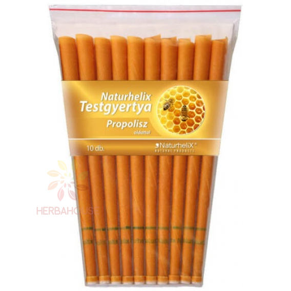 Obrázok pre Naturhelix Lumânare pentru corp cu propolis (10buc)