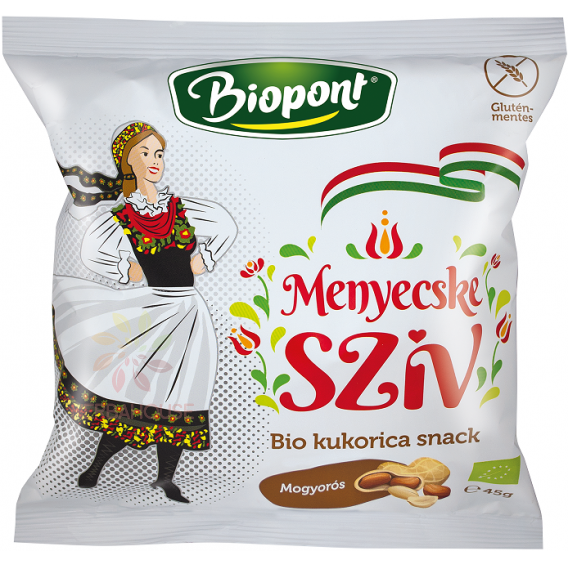 Obrázok pre Biopont Bio Snack de porumb Menyecske arahide (45g)