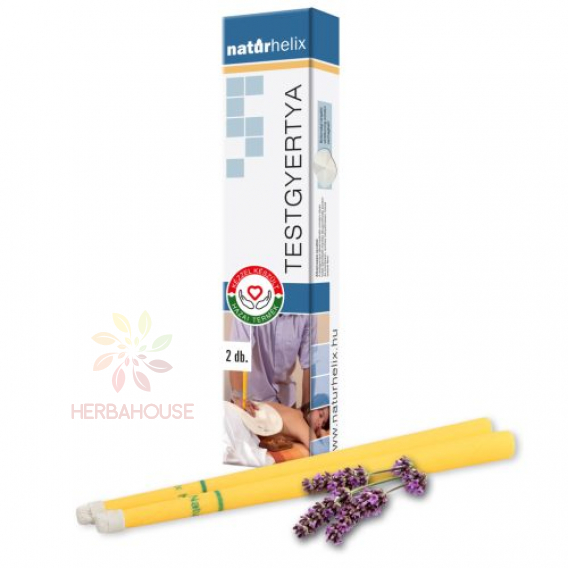 Obrázok pre Naturhelix Lumânare pentru corp lavanda (2buc)