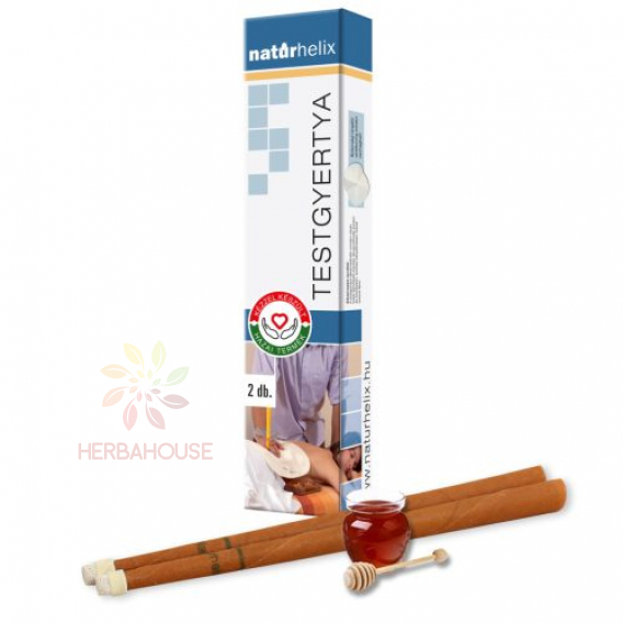 Obrázok pre Naturhelix Lumânare pentru corp cu propolis (2buc)