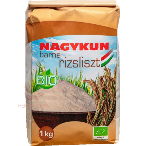 Obrázok pre Nagykun Bio Făină de orez brun fără gluten (1000g)
