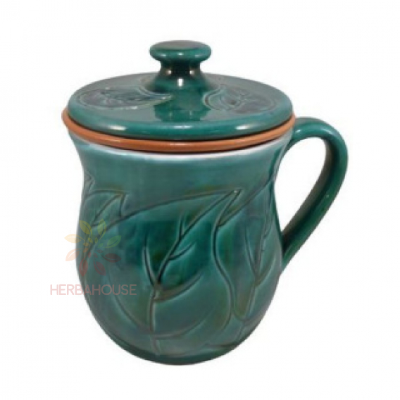Obrázok pre Cana din ceramica cu sita si capac (1buc)