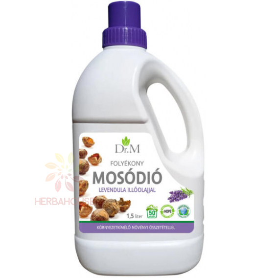 Obrázok pre Dr. M Gel de spălat din nuci de săpun cu ulei esențial de lavandă (1500ml)