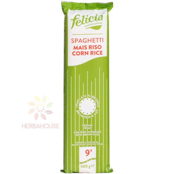 Obrázok pre Felicia Bio Paste porumb-orez fără gluten - spaghete (500g)