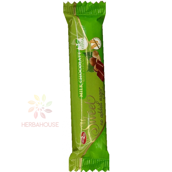 Obrázok pre Microse My Sweet Baton de ciocolata cu lapte fara gluten cu alune fara zahar adaugat (26g)