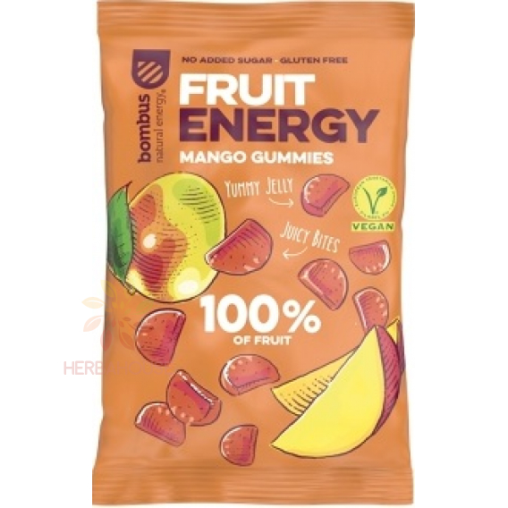 Obrázok pre Bombus Fruit Energy Gummies gume de mango (35g)